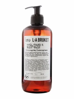 Vartalonhoito<L:A Bruket № 69 Lemongrass Hand & Body Wash -nestesaippua 450 ml
