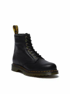 Nilkkurit<Dr. Martens 1460 Grizzly -nahkasaappaat tekoturkisvuorilla BLACK