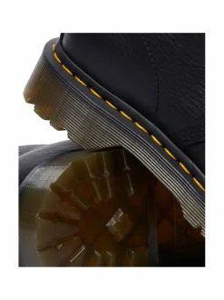 Nilkkurit<Dr. Martens 1460 Grizzly -nahkasaappaat tekoturkisvuorilla BLACK