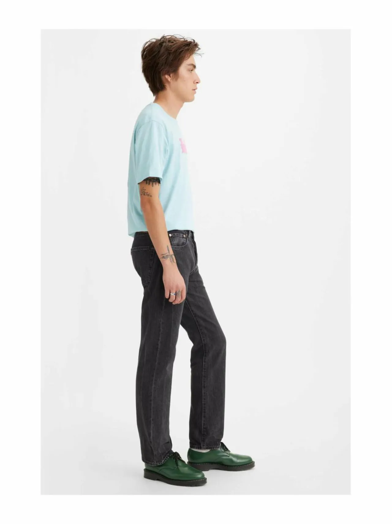 Farkut<Levi's 501 LevisOriginal -farkut Z7087 BLACK WORN IN