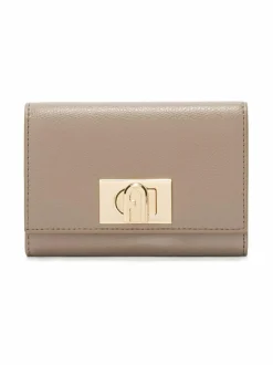 Lompakot & Kotelot<Furla 1927 M Compact -nahkalompakko 2572S STUCCO GRAY