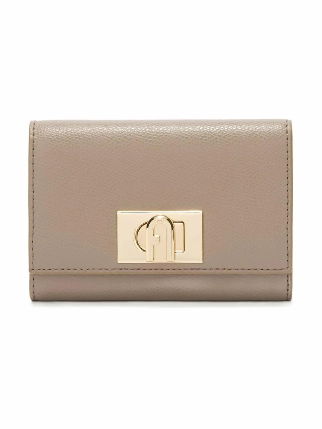 Lompakot & Kotelot<Furla 1927 M Compact -nahkalompakko 2572S STUCCO GRAY