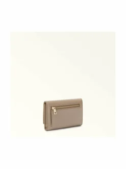 Lompakot & Kotelot<Furla 1927 M Compact -nahkalompakko 2572S STUCCO GRAY