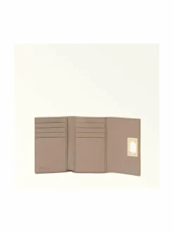 Lompakot & Kotelot<Furla 1927 M Compact -nahkalompakko 2572S STUCCO GRAY
