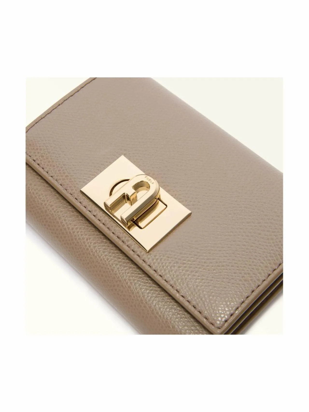 Lompakot & Kotelot<Furla 1927 M Compact -nahkalompakko 2572S STUCCO GRAY
