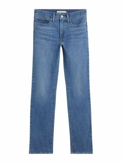 Farkut<Levi's 300 314 Shaping Straight -farkut 242 LIGHT INDIGO WORN IN