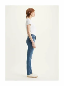 Farkut<Levi's 300 314 Shaping Straight -farkut 242 LIGHT INDIGO WORN IN