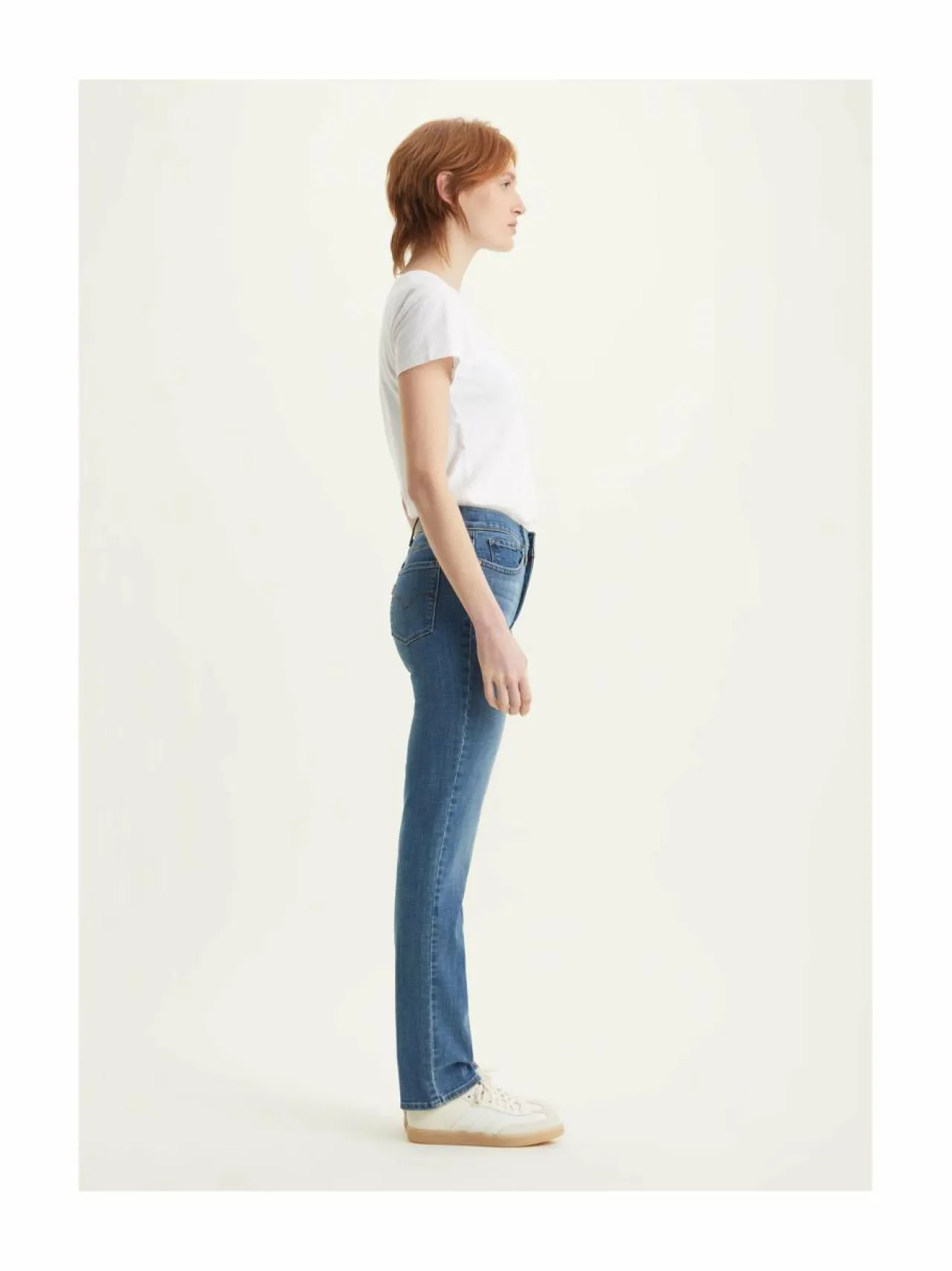 Farkut<Levi's 300 314 Shaping Straight -farkut 242 LIGHT INDIGO WORN IN
