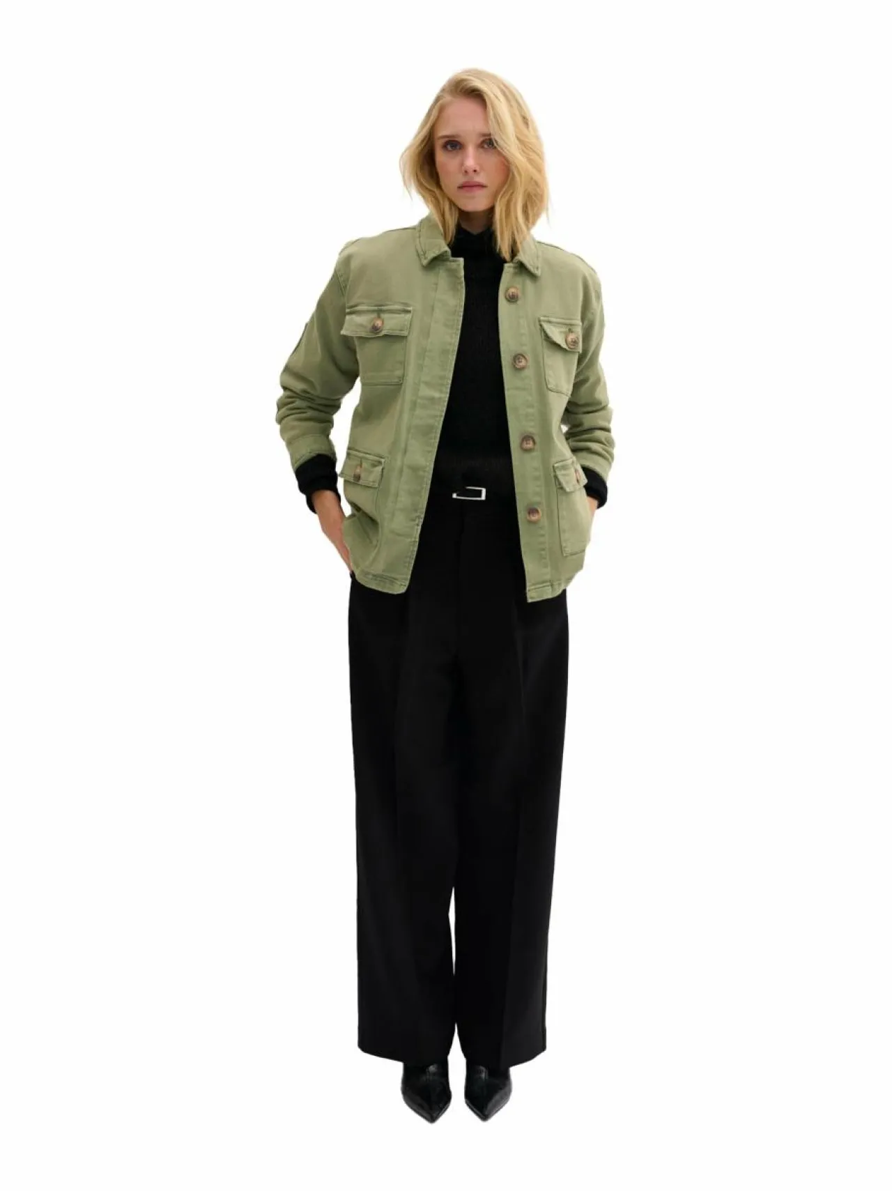 Takit<MY ESSENTIAL WARDROBE 20 The Army Jacket -takki 101969 DUSTY OLIVE WASH