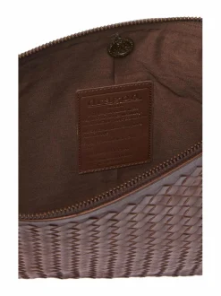 Pikkulaukut<Dragon Diffusion A4 Pochette -nahkalaukku DK BROWN