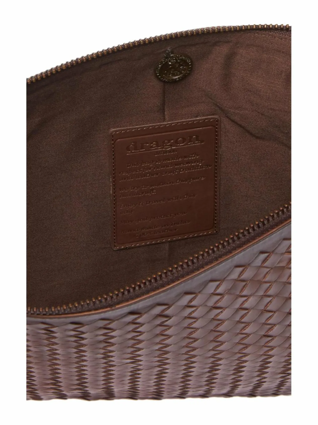 Pikkulaukut<Dragon Diffusion A4 Pochette -nahkalaukku DK BROWN