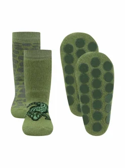 Sukat & Sukkahousut<Ewers ABS Crocodile -liukuestesukat 2-pack 2 GREEN