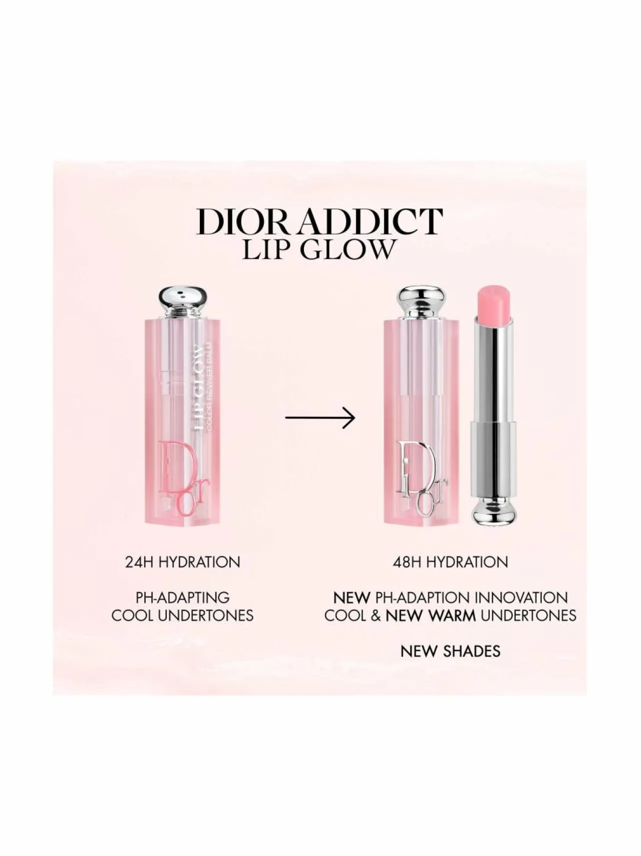 Huulet<DIOR Addict Lip Glow 48-Hour Hydrating Lip Balm -huulivoide