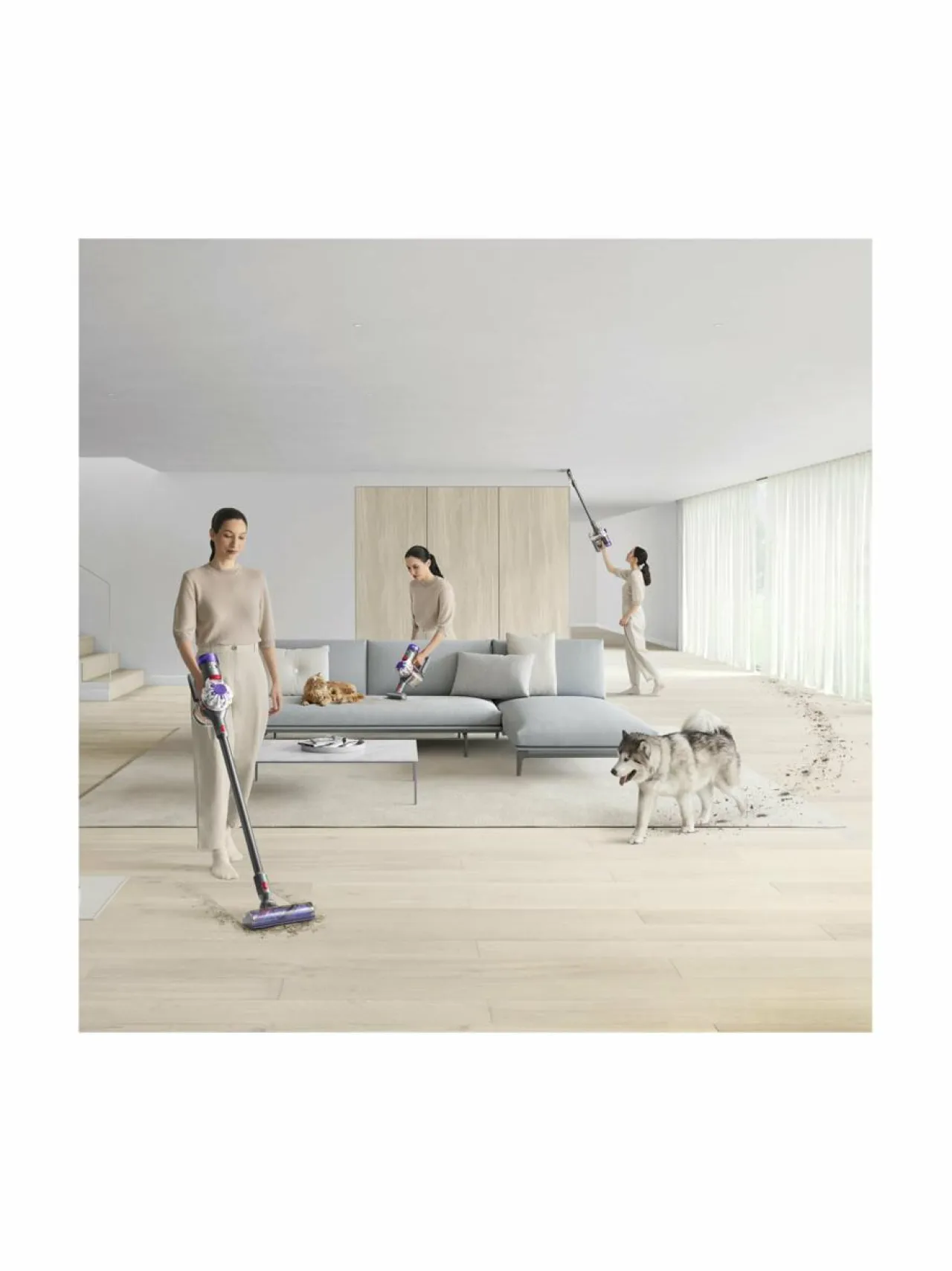Pölynimurit<Dyson Advanced V8 - johdoton imuri SILVER/NICKEL