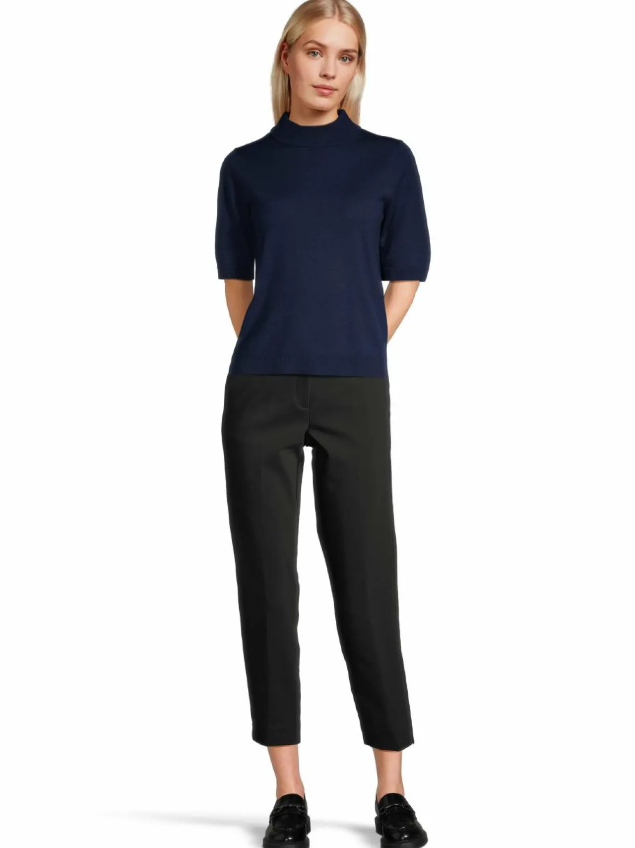 Neuleet<ESSENTIALS by Stockmann Agatha-merinoneulepusero DK.NAVY 221884