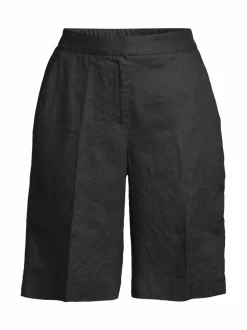 Housut<ESSENTIALS by Stockmann Agatha-pellavashortsit BLACK