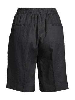 Housut<ESSENTIALS by Stockmann Agatha-pellavashortsit BLACK