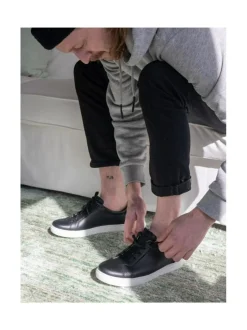 Tennarit & Sneakerit<Pomar AHO Miesten sneakerit BLACK GRAINY NAPPA/5543 SOLE
