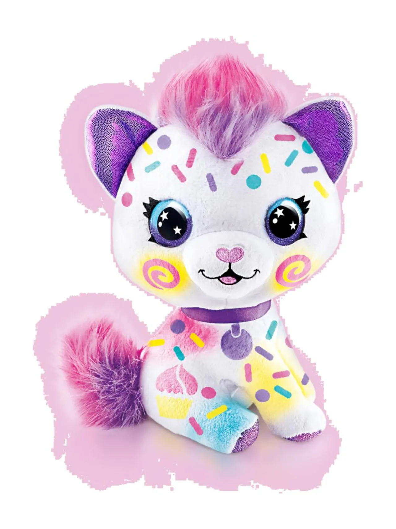Luovuus & Oppiminen<AIRBRUSH PLUSH Pehmokissanpentu ja kynäruisku, 25 cm