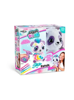 Luovuus & Oppiminen<AIRBRUSH PLUSH Pehmopanda ja kynäruisku, 25 cm