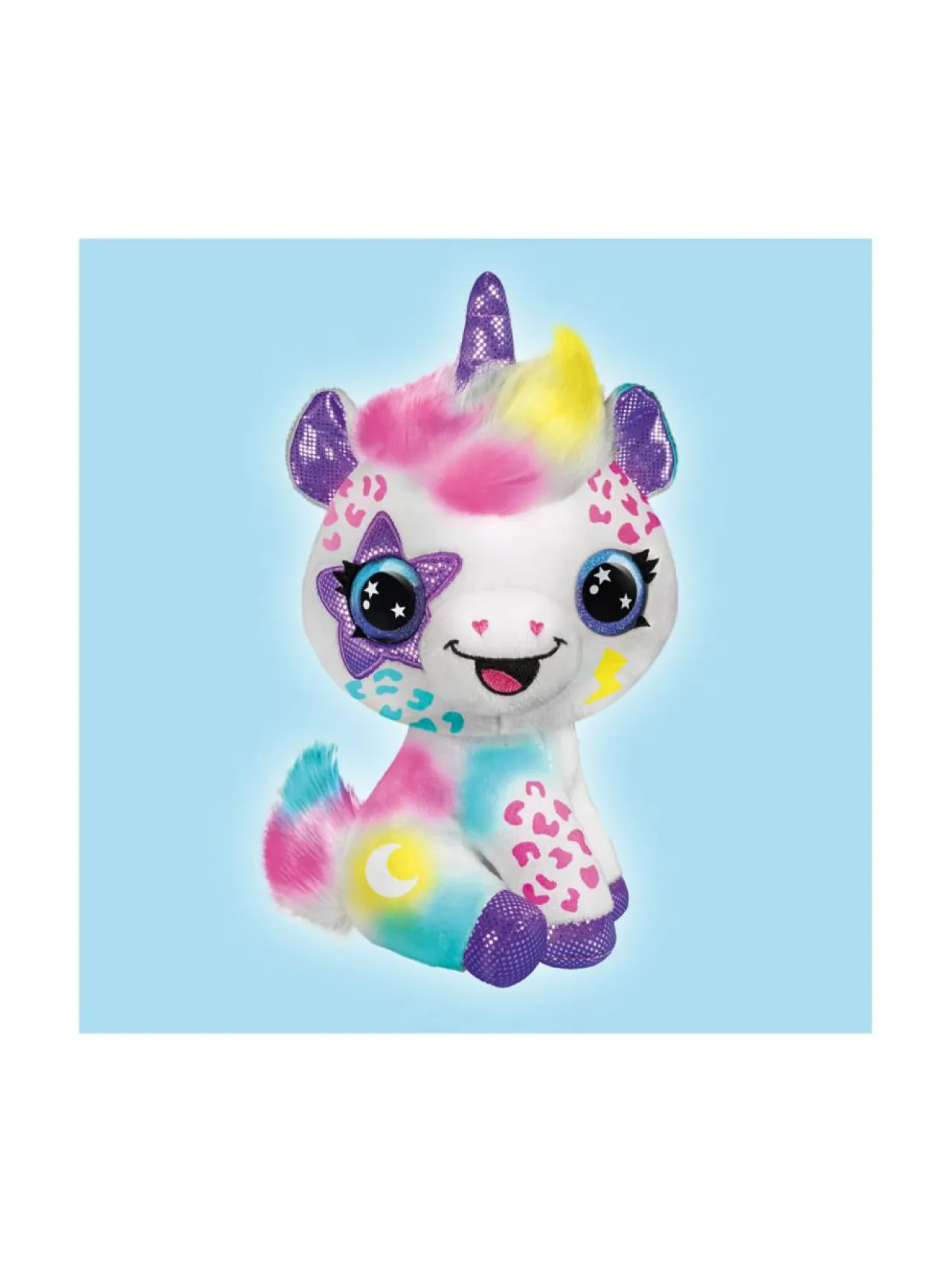 AIRBRUSH PLUSH Pehmoyksisarvinen ja kynäruisku, 25 cm^ Luovuus & Oppiminen
