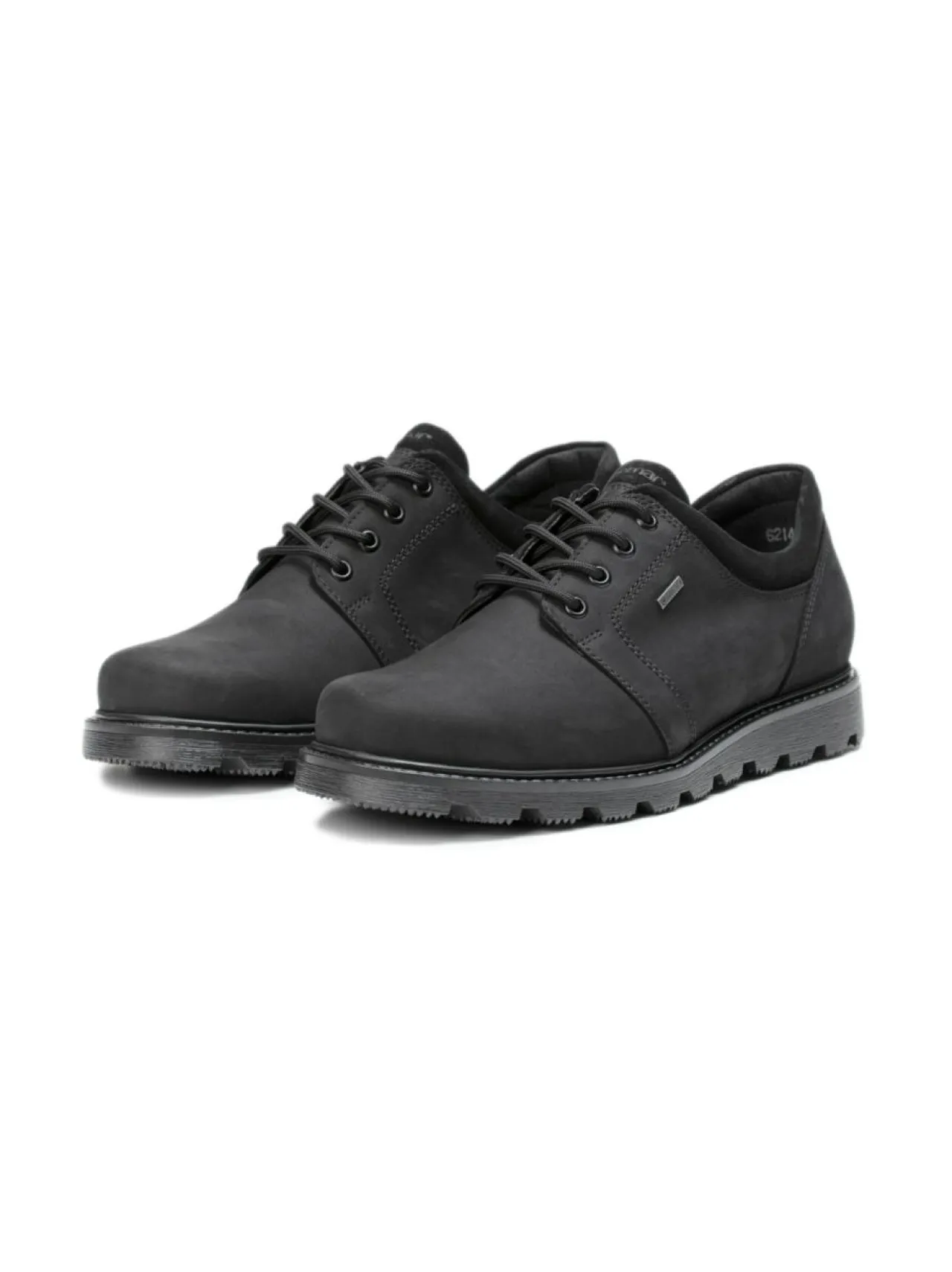 Kävelykengät & Loaferit<Pomar AITA Miesten GORE-TEX® Derby-kengät BLACK W/BL.SUEDE/5727 SOLE