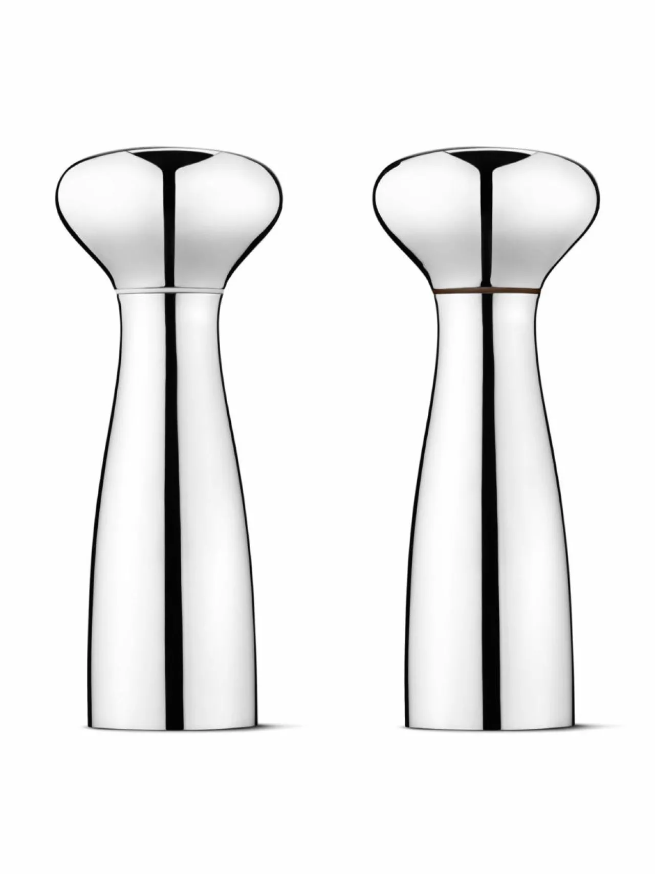 Koriste-Esineet<Georg Jensen Alfredo-suola- ja pippurimylly TERÄS
