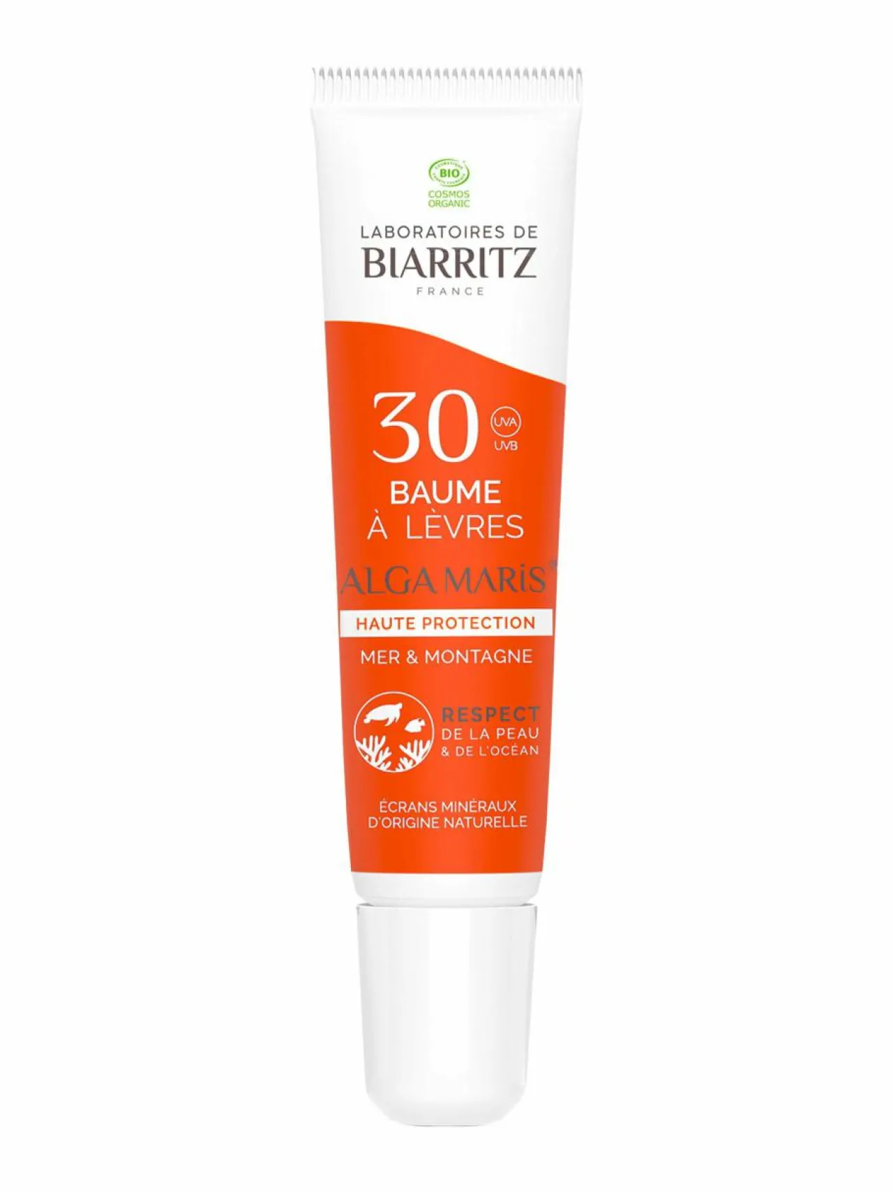 Aurinkotuotteet|Aurinkotuotteet<Laboratoires de Biarritz Alga Maris Lip Balm SPF30 -aurinkosuojahuulivoide