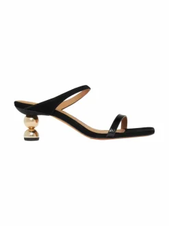 Sandaalit<Flattered Ali Metallized Heel -sandaalit 001 BLACK