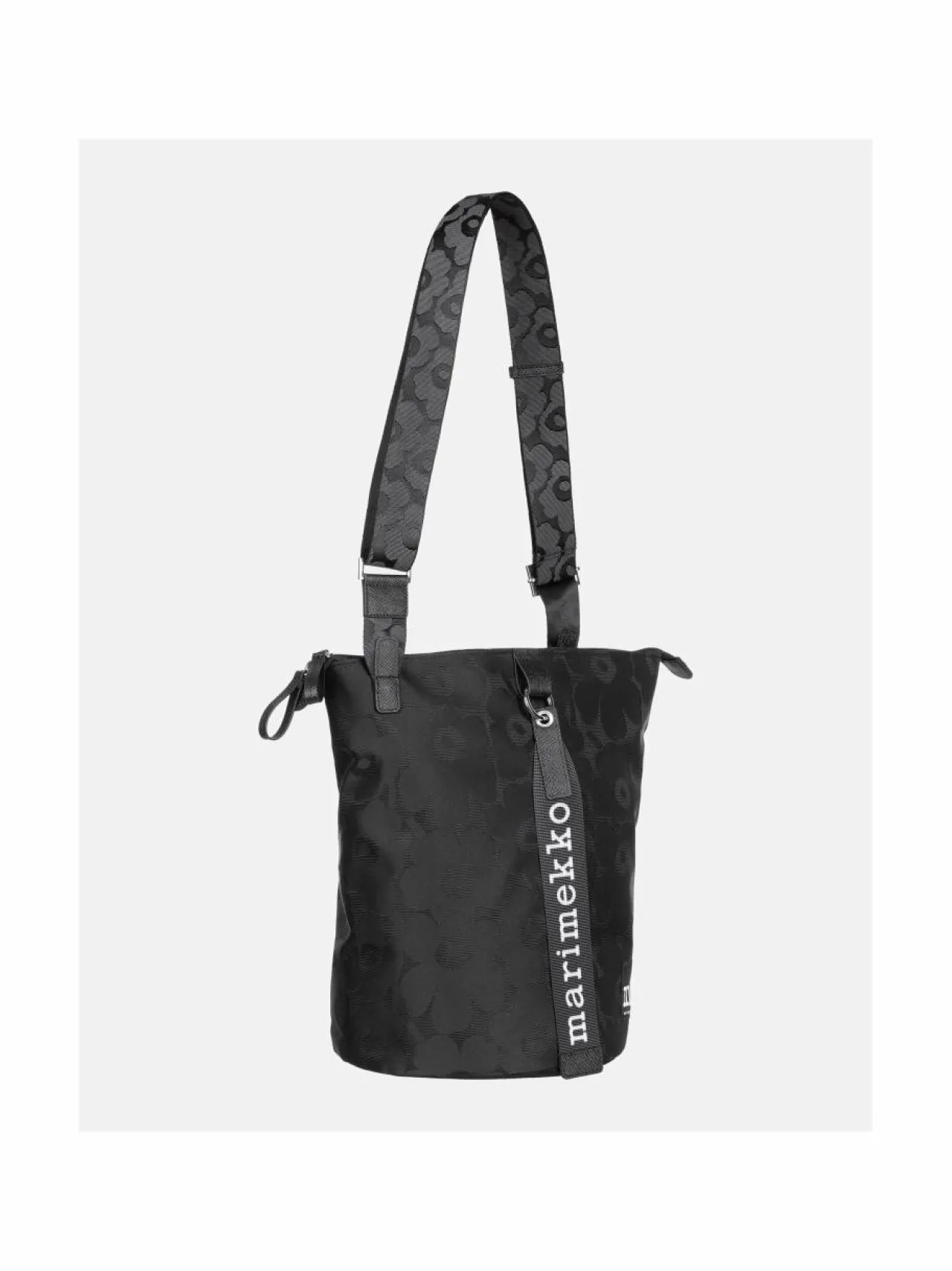 Olkalaukut<Marimekko All Day Bucket Unikko -laukku 999 BLACK, BLACK