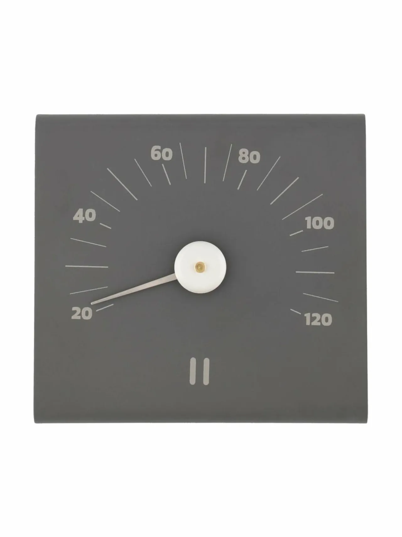 Sauna<Rento Aluminium Sauna Thermometer -saunamittari GREY
