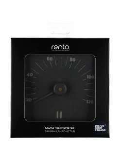 Sauna<Rento Aluminium Sauna Thermometer -saunamittari GREY