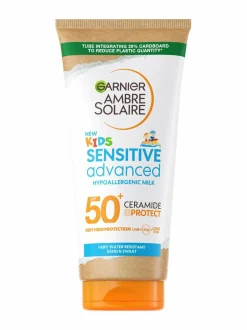 Aurinkotuotteet<Garnier Ambre Solaire Sensitive Advanced Hypoallergenic Kids Lotion SPF 50+ -aurinkosuojaemulsio