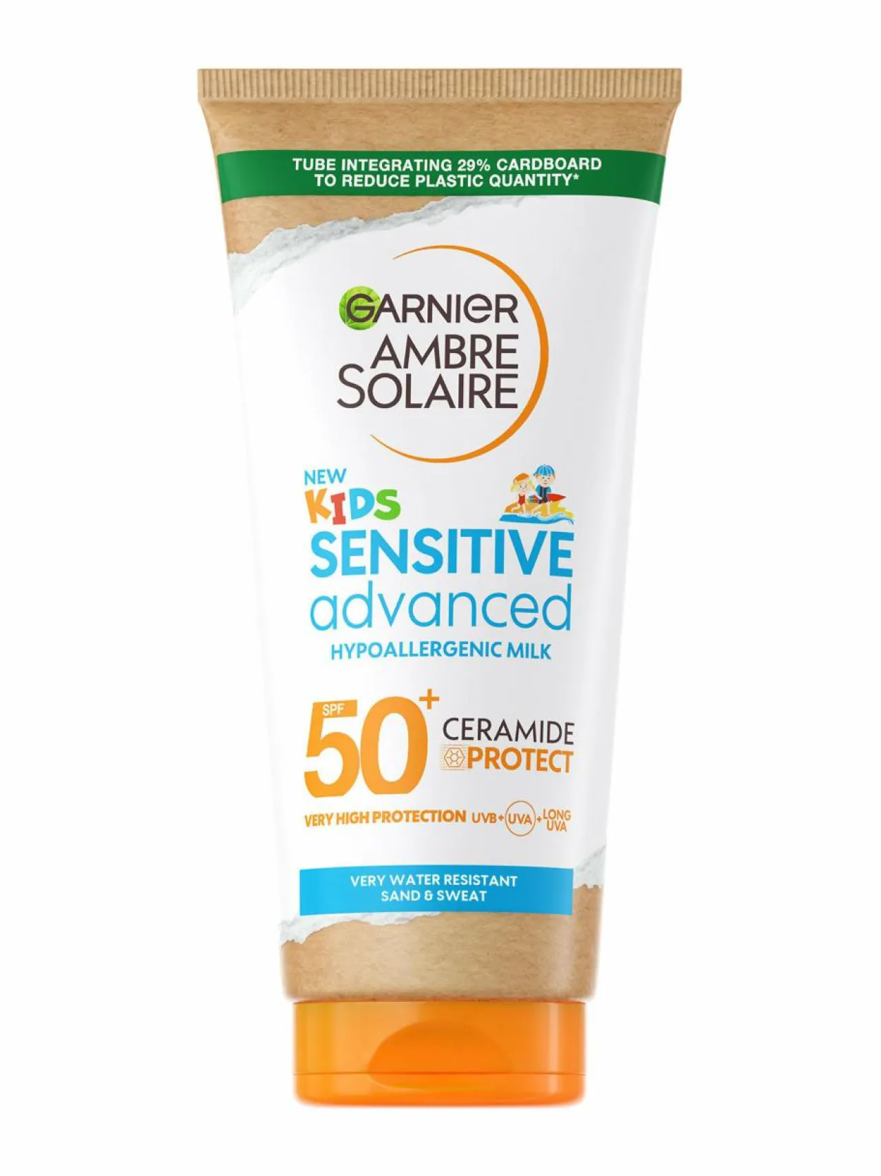 Aurinkotuotteet<Garnier Ambre Solaire Sensitive Advanced Hypoallergenic Kids Lotion SPF 50+ -aurinkosuojaemulsio