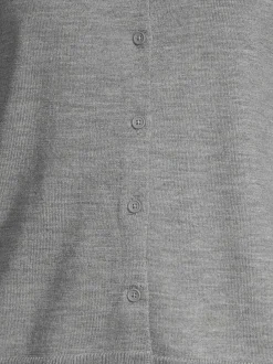 Neuleet<ESSENTIALS by Stockmann Amelia-merinoneuletakki MID GREY MEL 245499