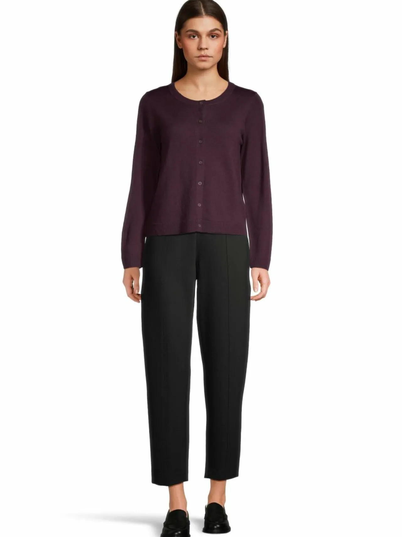Neuleet<ESSENTIALS by Stockmann Amelia-merinoneuletakki DK.WINE 141493