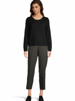 Neuleet<ESSENTIALS by Stockmann Amelia-merinoneuletakki BLACK 99070