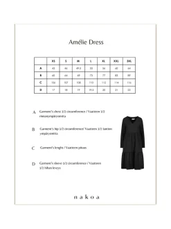 Nakoa Amélie Dress kerrosmekko,^ Mekot