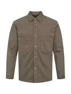 Takit<SAND Copenhagen Anders-päällyspaita 385 DARK ARMY