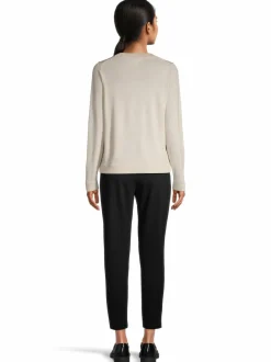 Neuleet<ESSENTIALS by Stockmann Angelina-merinoneulepusero OATMEAL MEL 215458