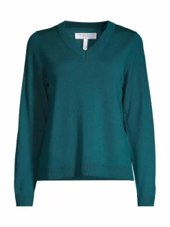 Neuleet<ESSENTIALS by Stockmann Annie-merinoneulepusero TEAL 251996