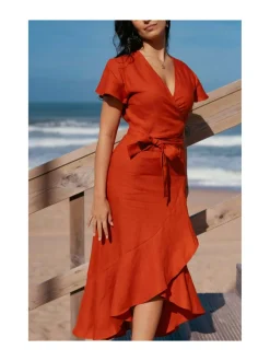 Mekot<Nakoa Annika Dress, BURNT ORANGE