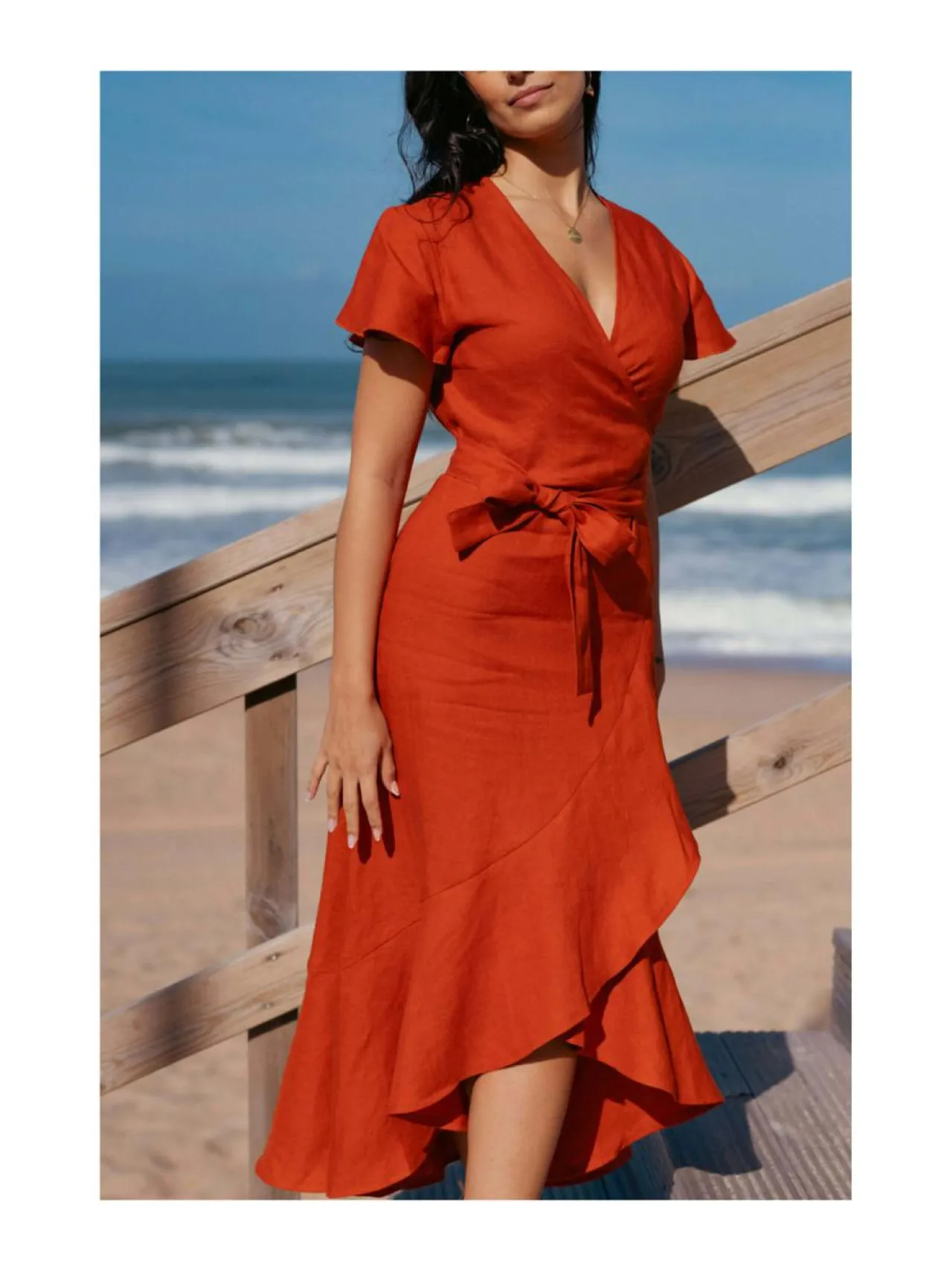 Mekot<Nakoa Annika Dress, BURNT ORANGE