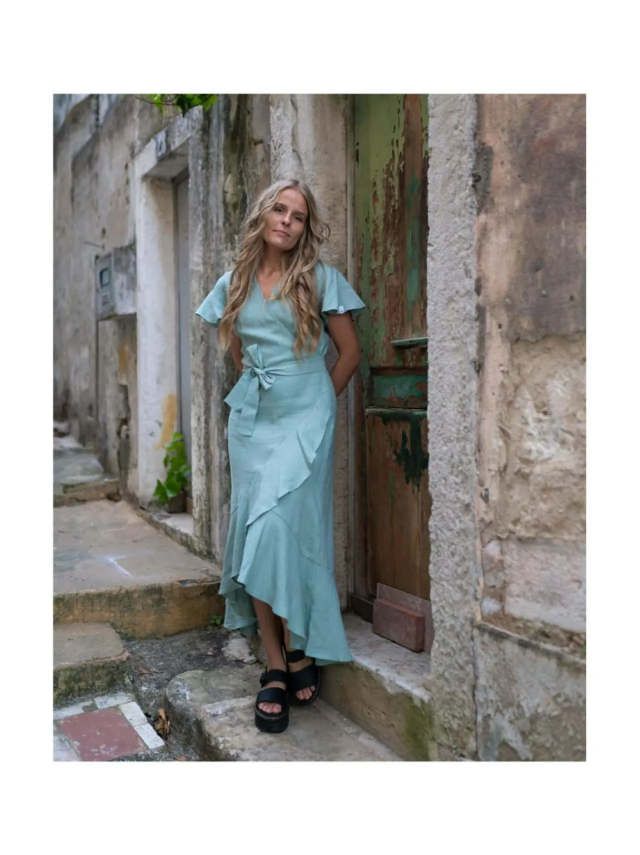 Mekot<Nakoa Annika Dress, Desert Sage DESERT SAGE (MURRETTU VIHREÄ)