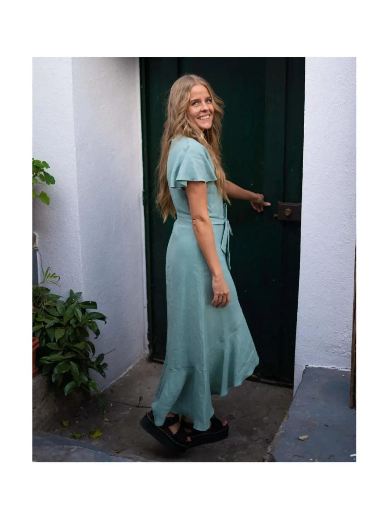 Mekot<Nakoa Annika Dress, Desert Sage DESERT SAGE (MURRETTU VIHREÄ)