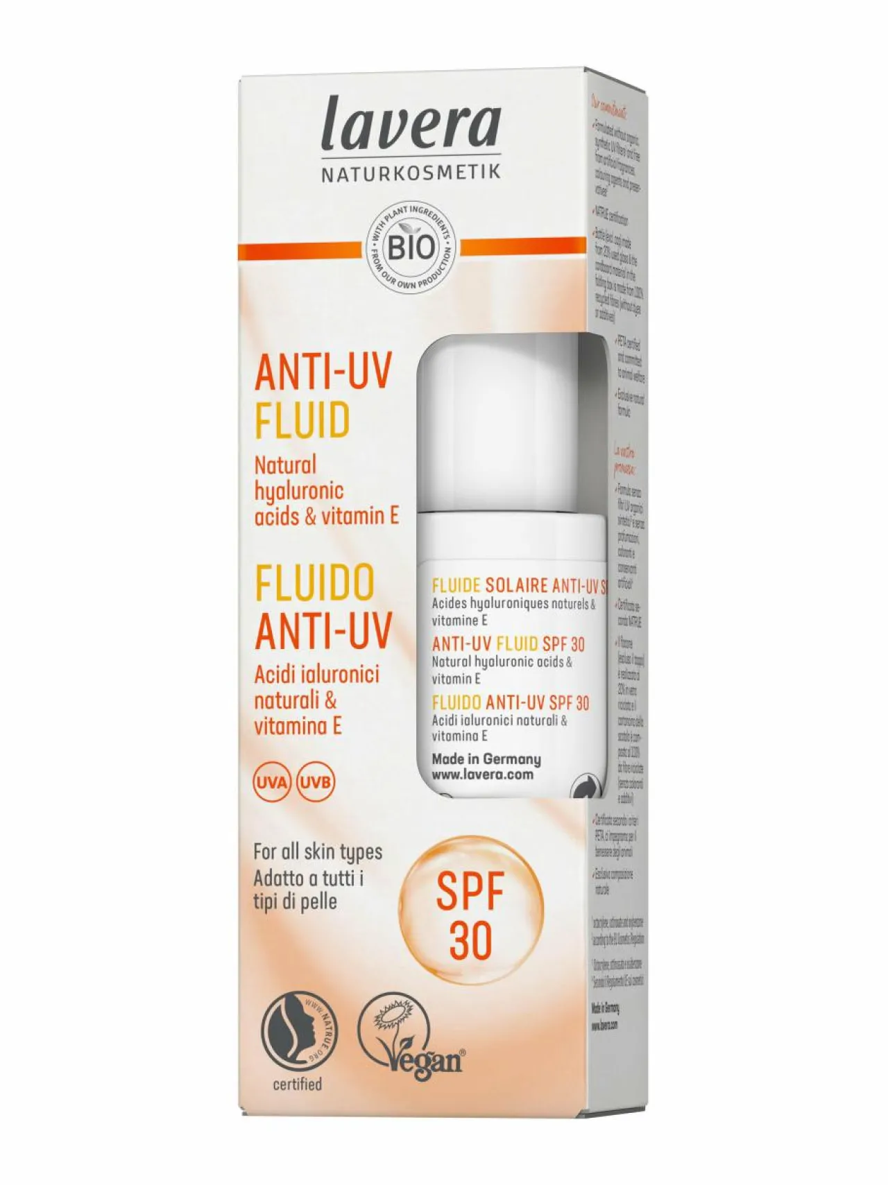 Lavera Anti-UV Fluid SPF30 -aurinkosuoja^ Aurinkotuotteet|Aurinkotuotteet