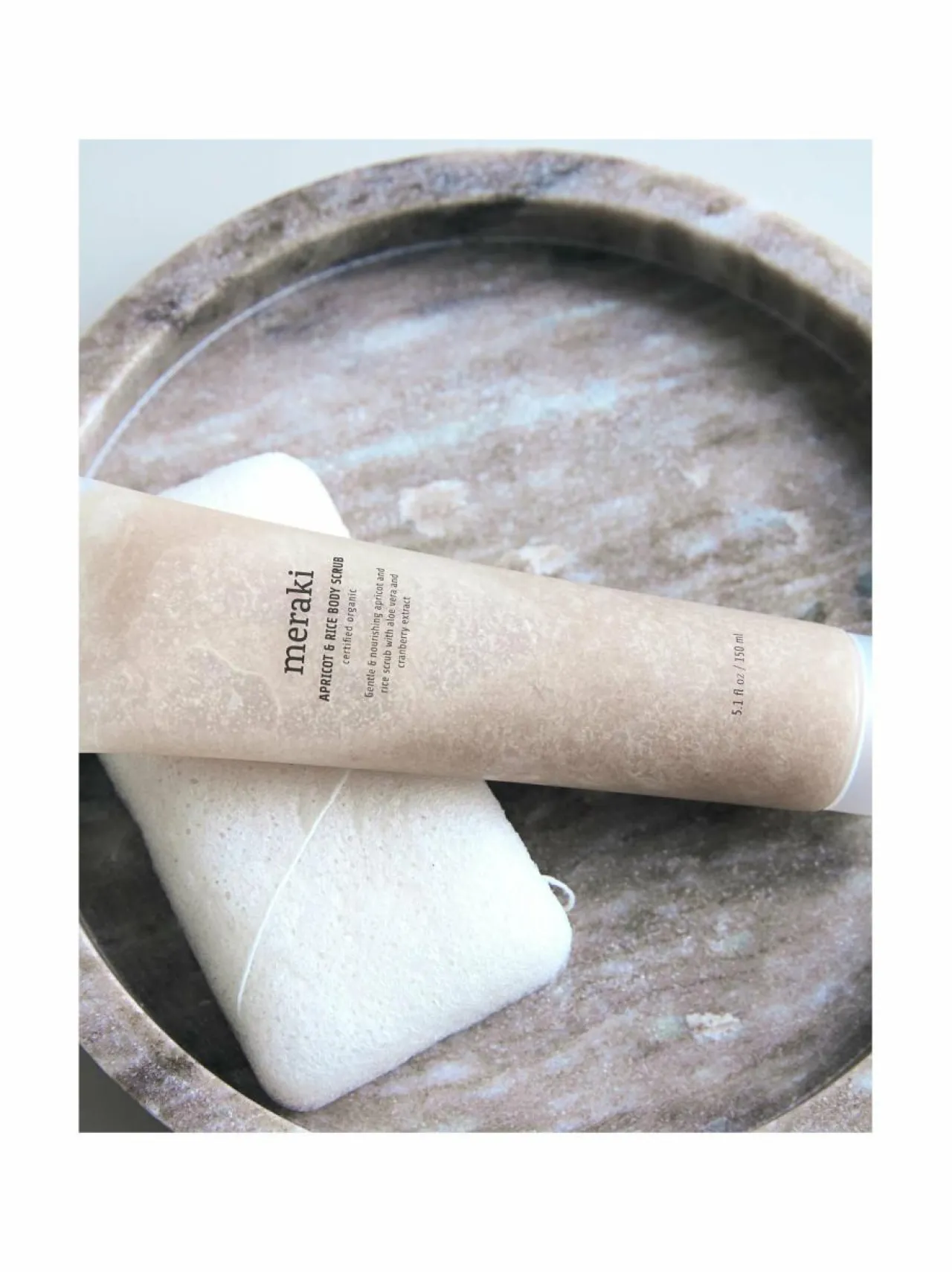 Meraki Apricot & Rice Body Scrub -vartalokuorinta 150 ml^ Vartalonhoito