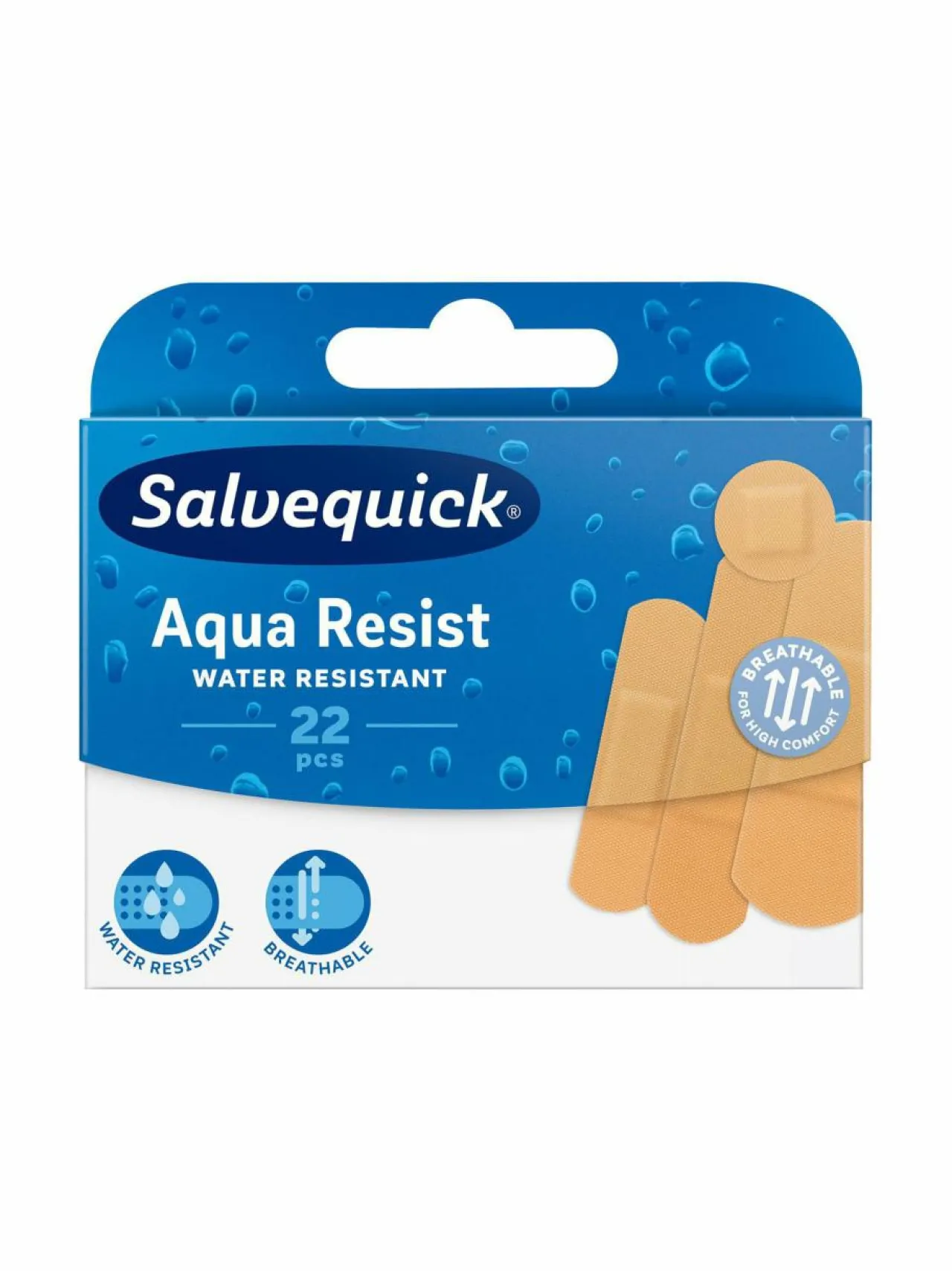 Hygieniatuotteet<Salvequick Aqua Resist -laastari 22 kpl