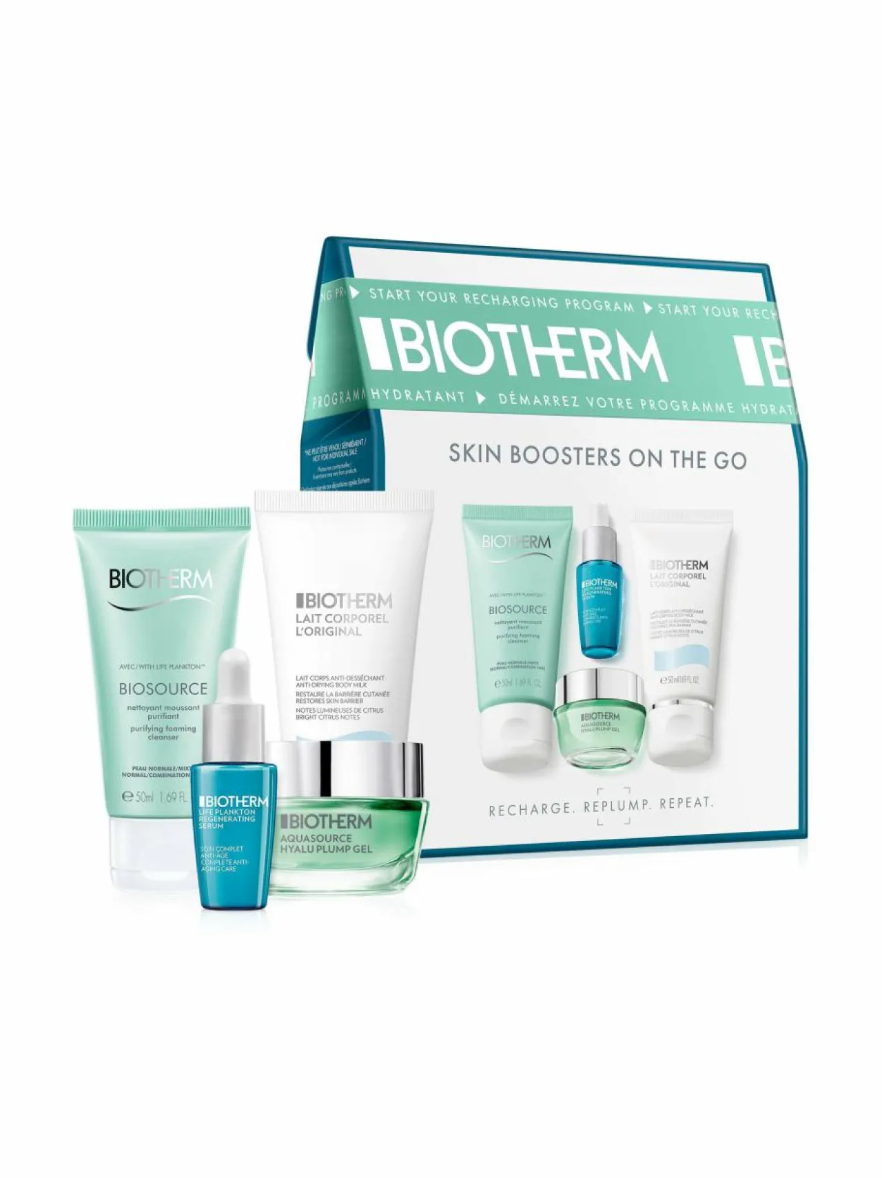 Ihonhoitopakkaukset<Biotherm Aquasource Hyalu Routine Recruit Set -ihonhoitopakkaus