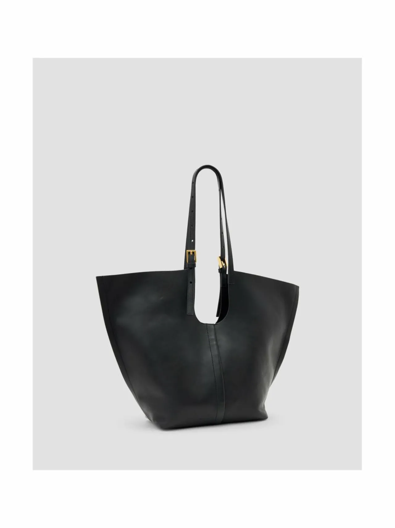 Käsilaukut<All Saints Ara E/W Tote -nahkalaukku BLACK